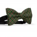 Papion personalizat, model carouri, culori specifice Craciunului, verde, rosu